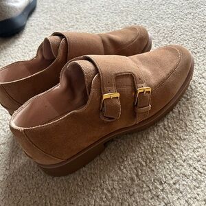 Cole Haan Women's Tan Suede Loafers